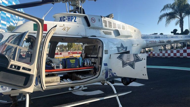 Con traslado aéreo, garantizan atención especializada a joven lesionado