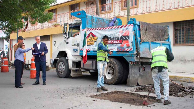 Gobierno de Puebla fortalece Campaña Bacheando