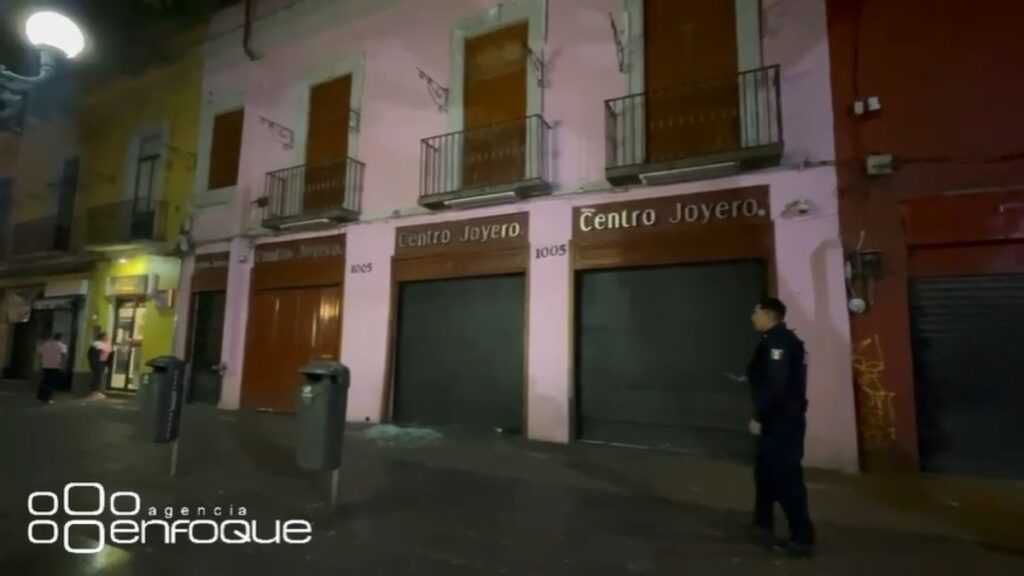 Tercera balacera Puebla asalto Centro Joyero