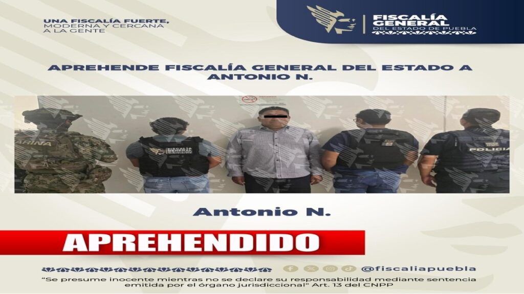 Detenido secretario de seguridad de Atlixco