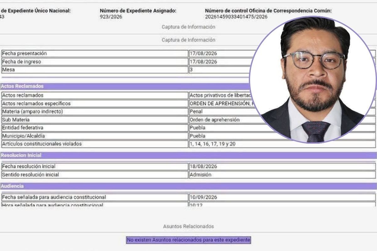 Tesorero de Atlixco tramita amparo