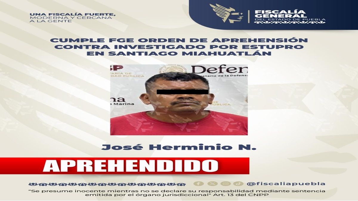 Detenido estupro Santiago Miahuatlán
