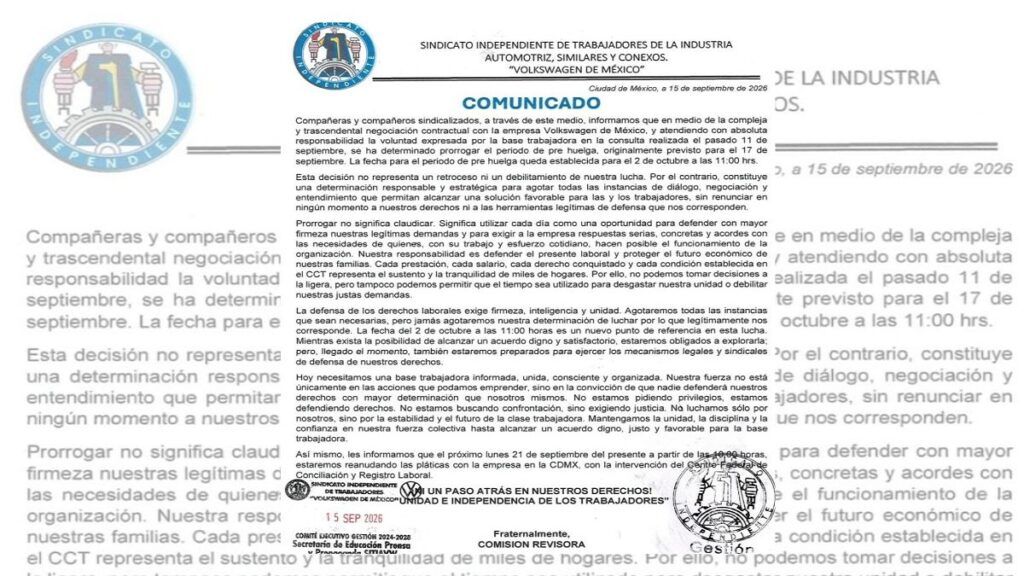 SITIAVW comunicado prehuelga Volkswagen