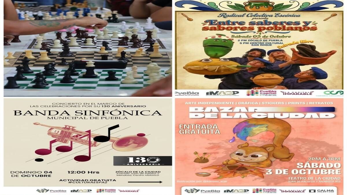 Agenda cultural Puebla Fin de semana